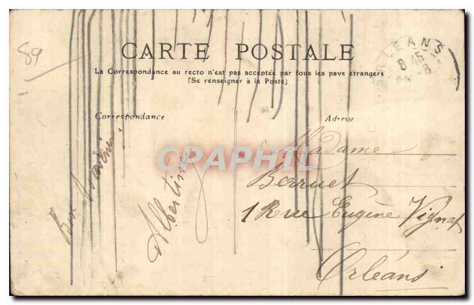 Villeneuve sur Yonne - Le Pont - Vue de l'Yonne - CPA — Reverso