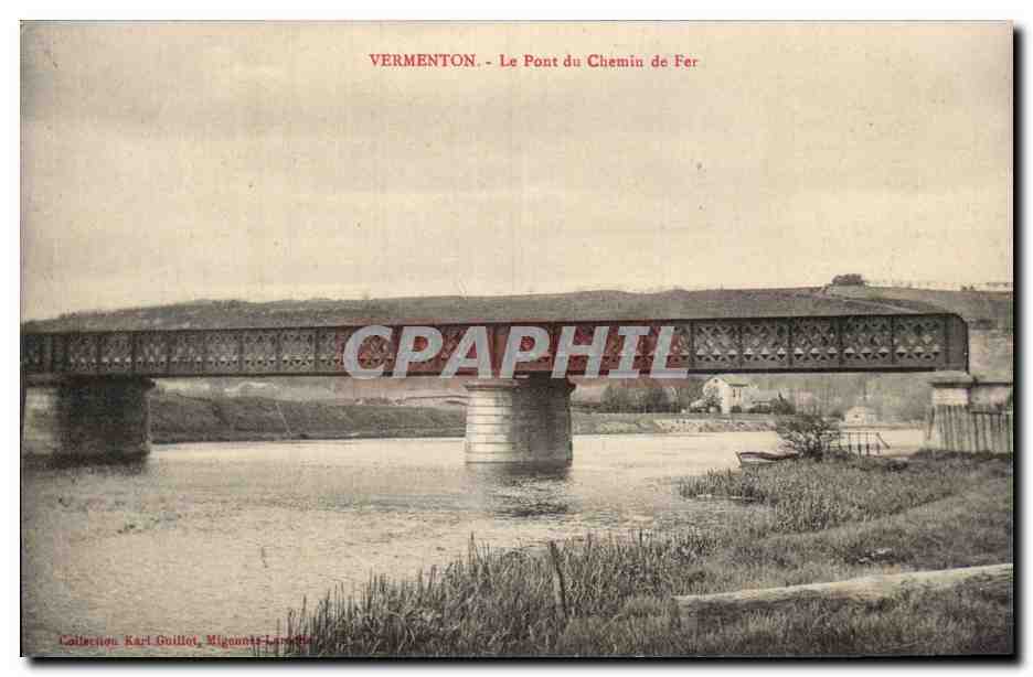 Vermenton - Le Pont du Chemin de Fer - CPA 