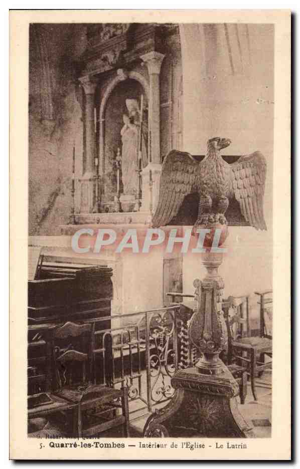 Quarre les Tombes - Interieur de l'Eglise - CPA 