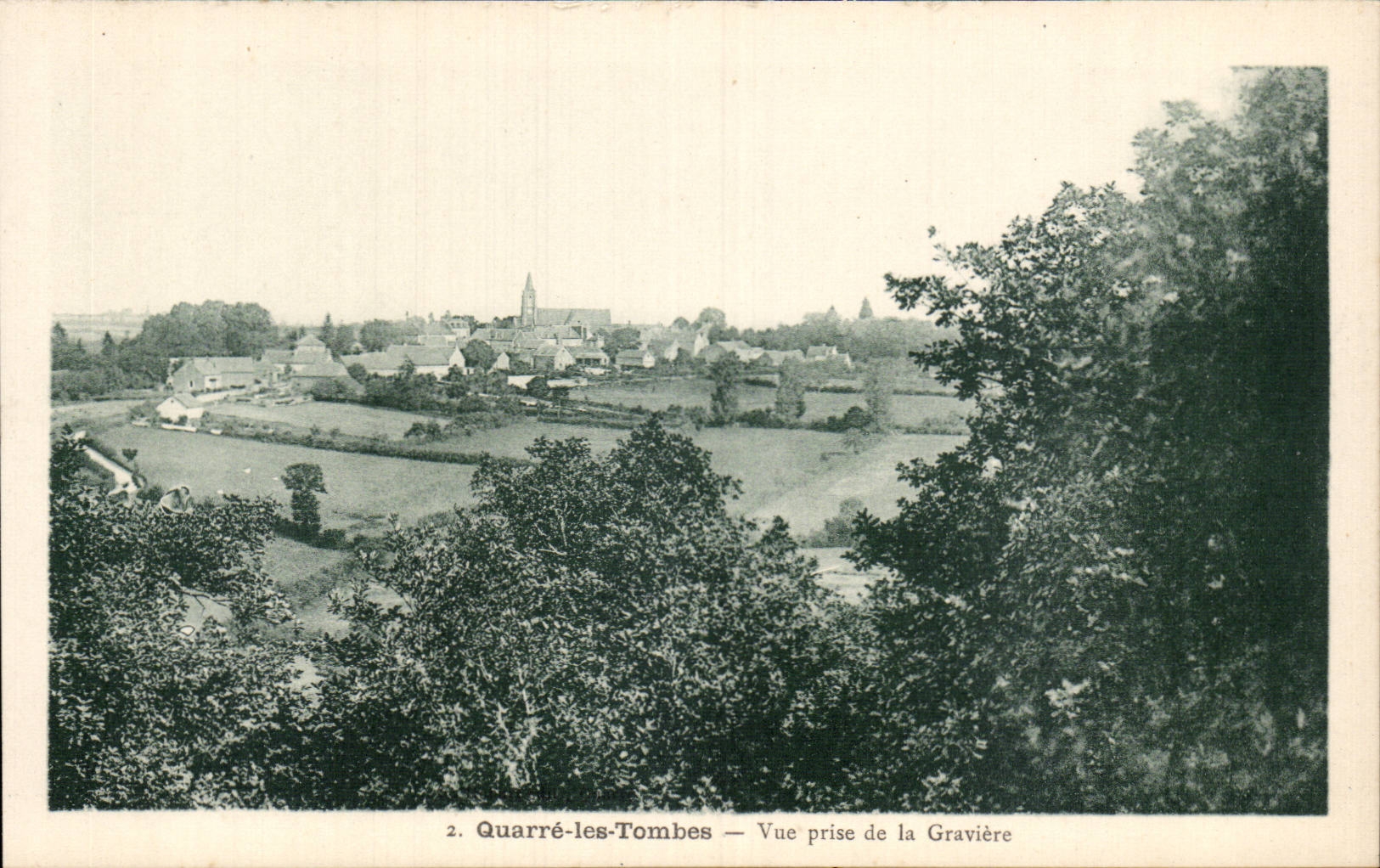 Quarre les Tombes - Vue prise de la Graviere - CPA 