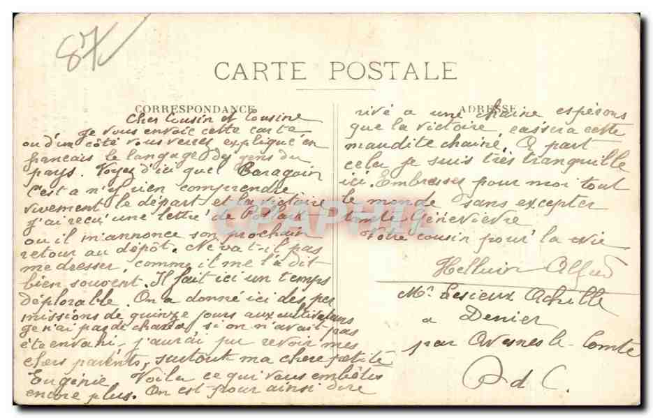 Folklore - Costumes - En Limousin - enfant - CPA  — Verso