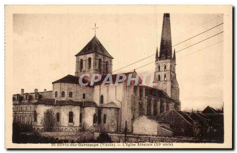 Saint Savin sur Gartempe - L'Eglise - CPA 