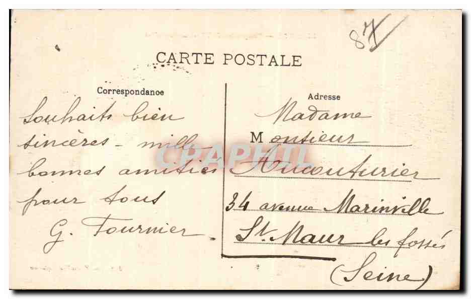 Limoges — Perspective de l'Avenue de Juillet — Edit. des Nouvelles Galeries — Reverso