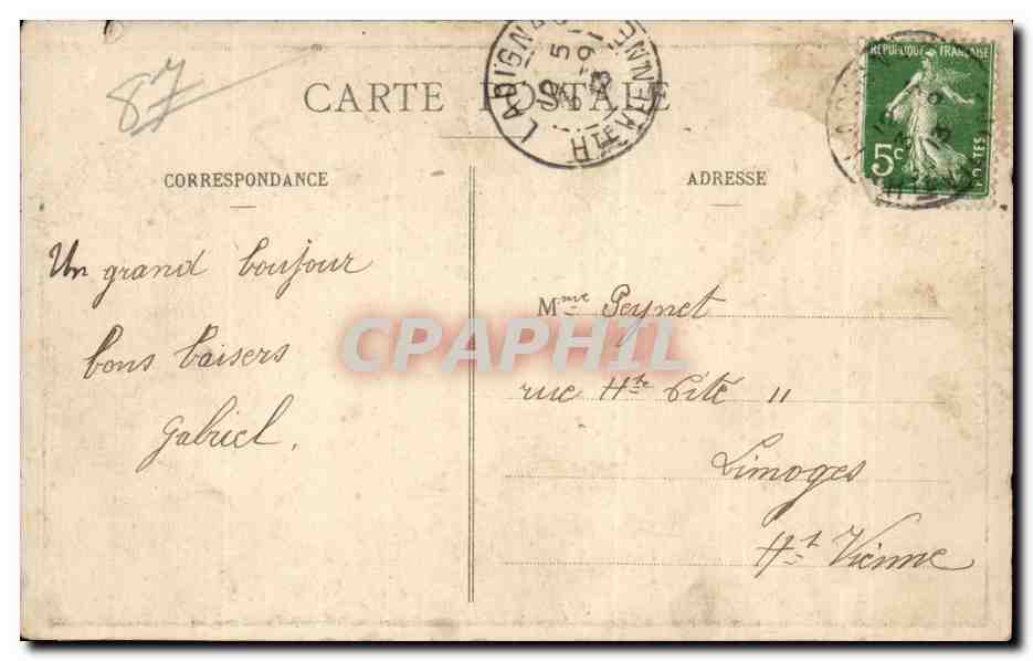 Fantaisie - Enfant - Repos - La Petite Limousine - CPA  — Rückseite