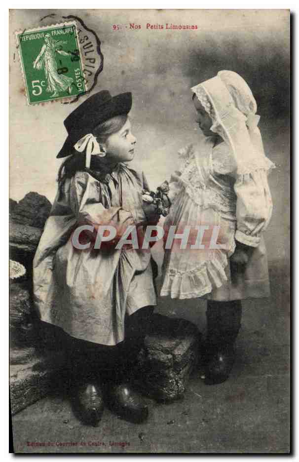 Folklore - Costumes - Enfants - Haute Vienne - Nos Petits Limousins - CPA 