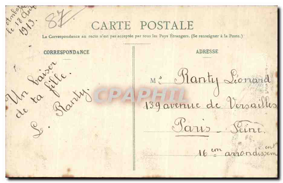Folklore - Costumes - Enfants - Haute Vienne - Nos Petits Limousins - CPA  — Verso