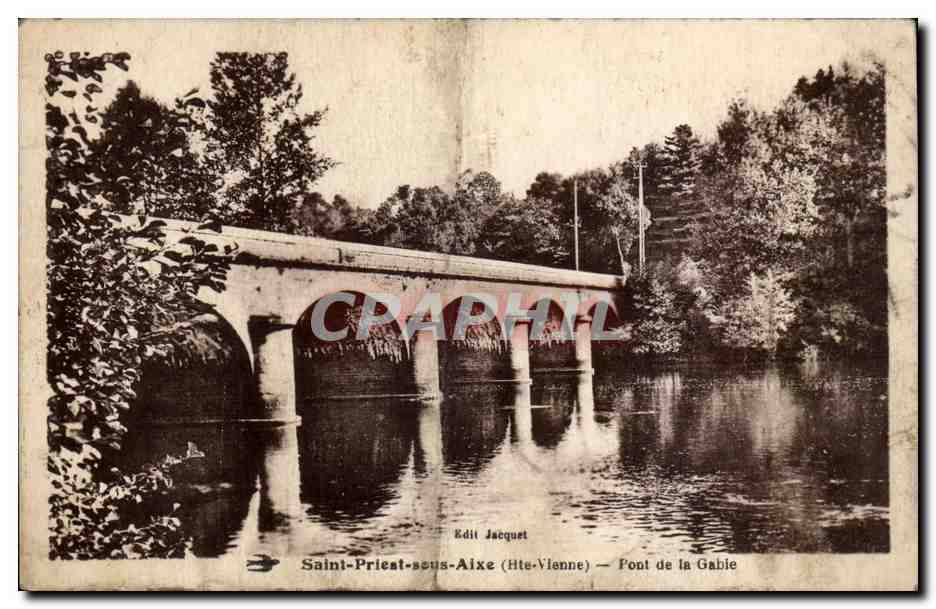 Saint Priest sous Aixe - Pont de la Gable - CPA 