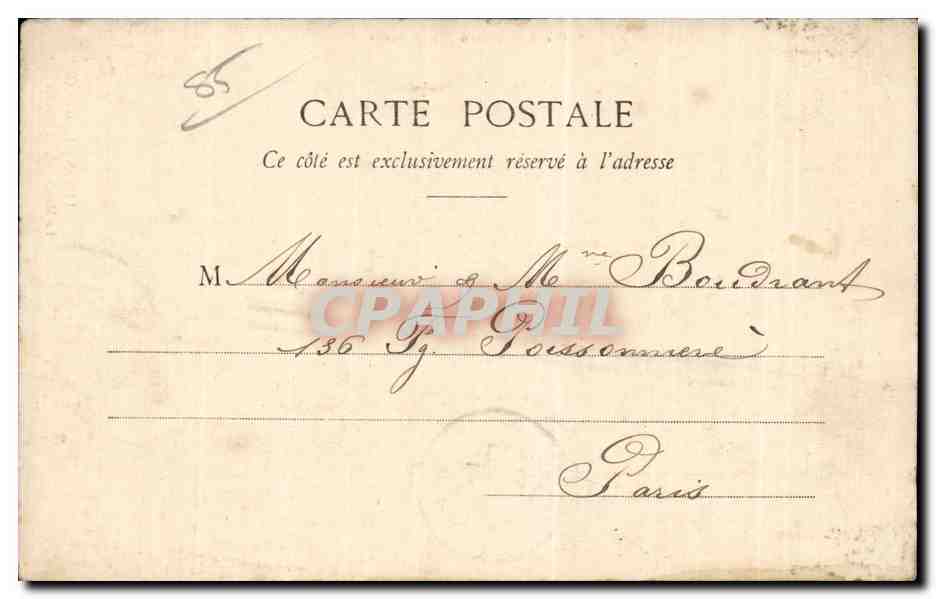 Folklore - Costumes - Les Sables d'Olonne - Femme - CPA  — Verso