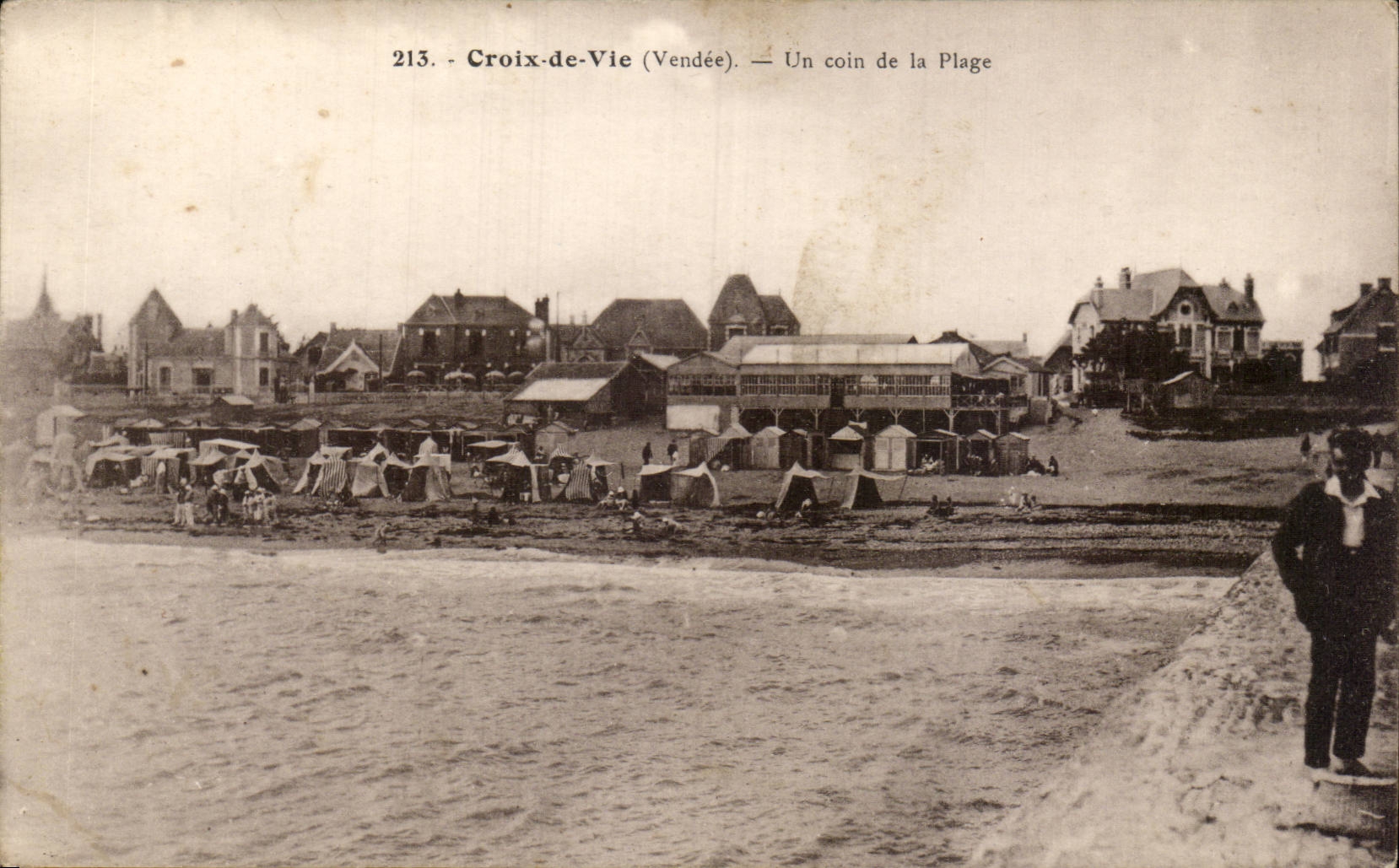 Croix de Vie - Un Coin de la Plage - CPA 