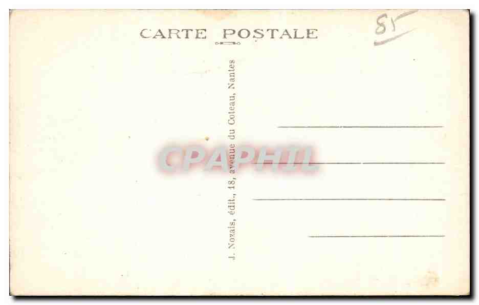 Croix de Vie - Un Coin de la Plage - CPA  — Back