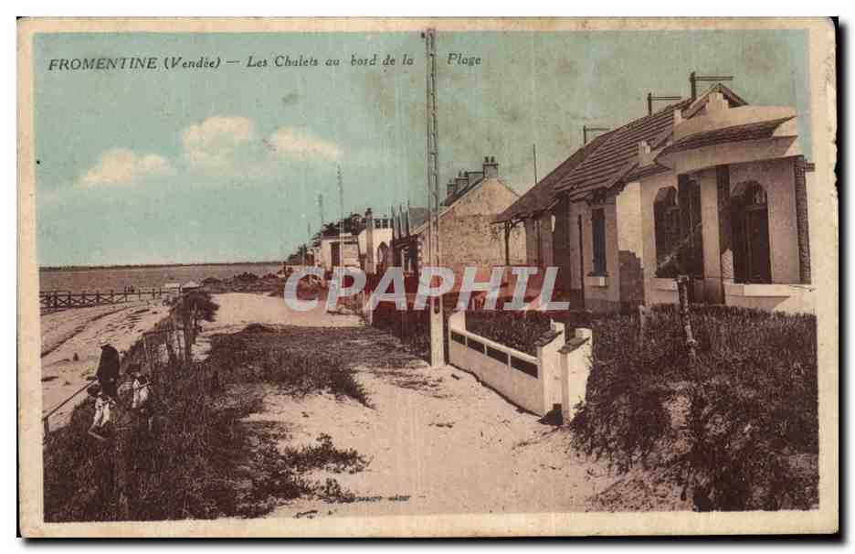 CPA Fromentine Les chalets au bord de la plage