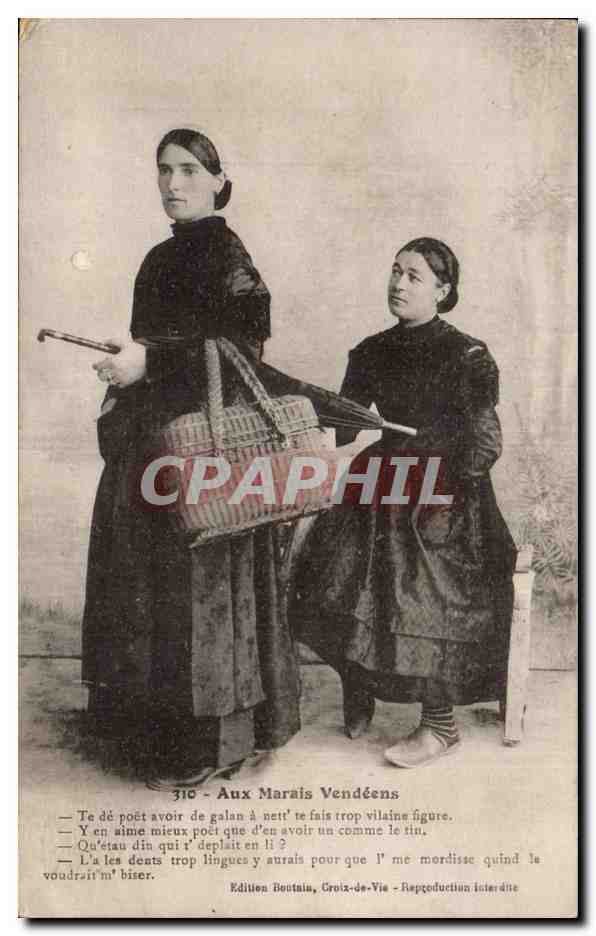 CPA Aux marais vendeens Femmes Costume Coiffe