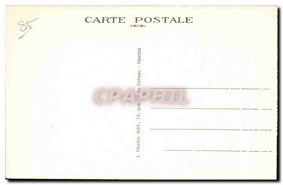 Les Sables-d'Olonne (Vendée) — Sablaises en promenade dans la Forêt — éditeur Morzais, n° 284 — Rückseite
