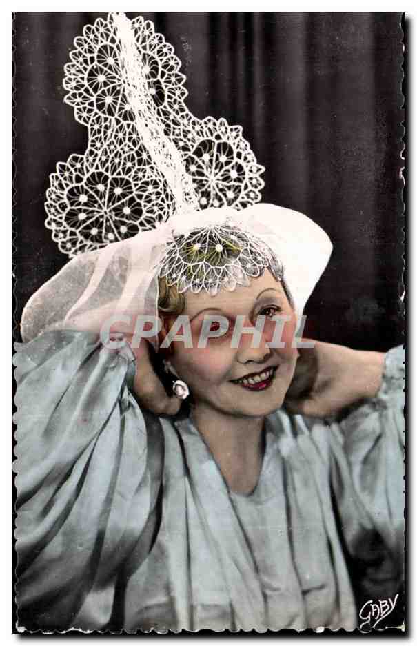 CPA Costume Sablais Coiffe de Sablaise Folklore Costume