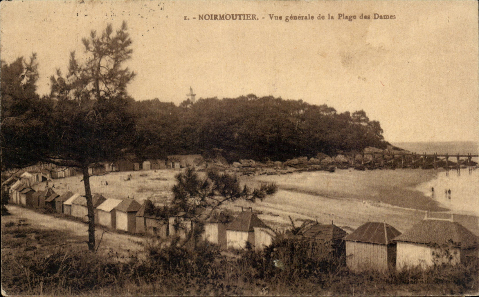 CPA Noirmoutier Vue generale de la plage des Dames