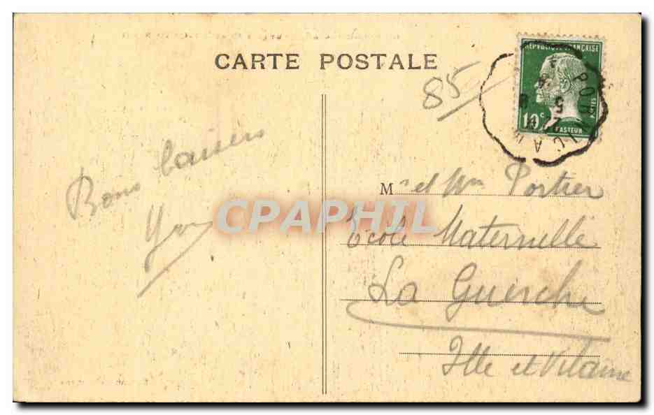 CPA Noirmoutier Vue generale de la plage des Dames — Rückseite