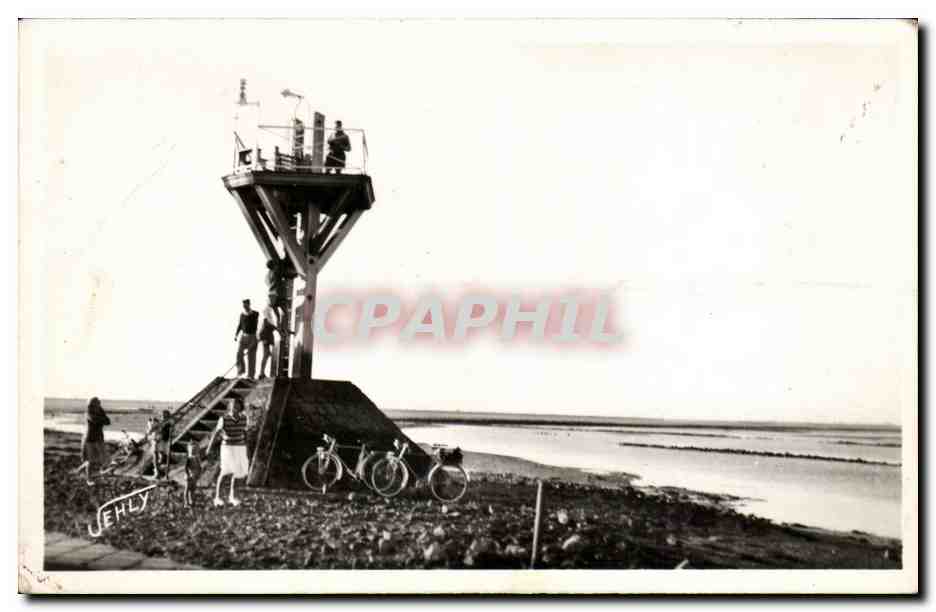 CPA Noirmoutier Passage du Gois Une balise