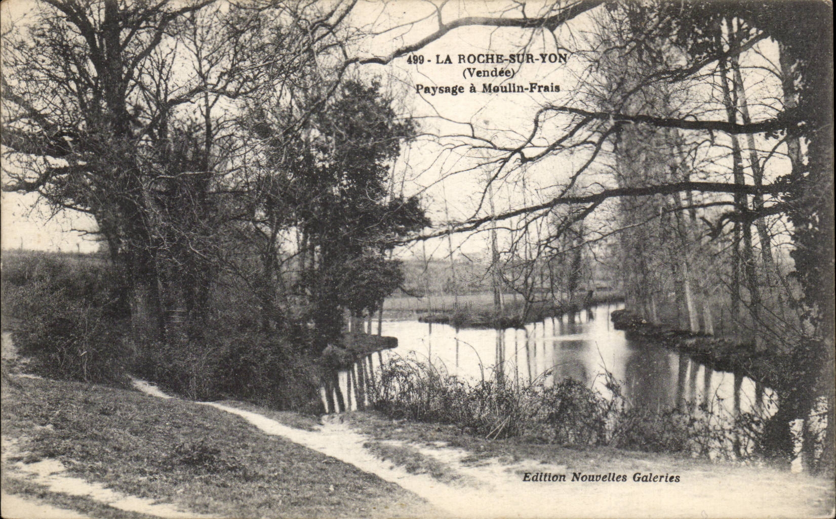 CPA La Roche sur Yon Paysage a Moulin Frais