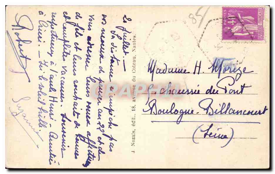 NOTRE DAME-de-MONTS (Vendée) - Joyeux ébats au grand soleil — Morais — Achterkant