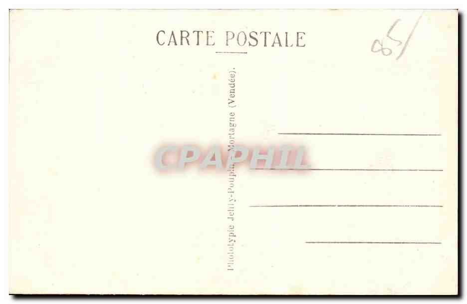 CPA Sables d'olonne Petite sablaise Folklore Enfant — Verso