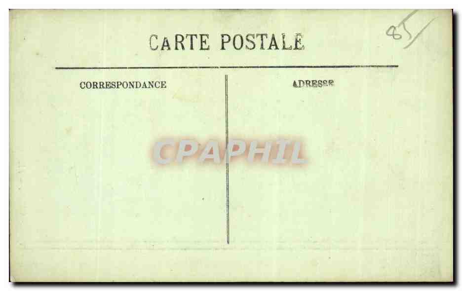 CPA Sables d'olonne Type de sablaise Folklore Femme — Verso