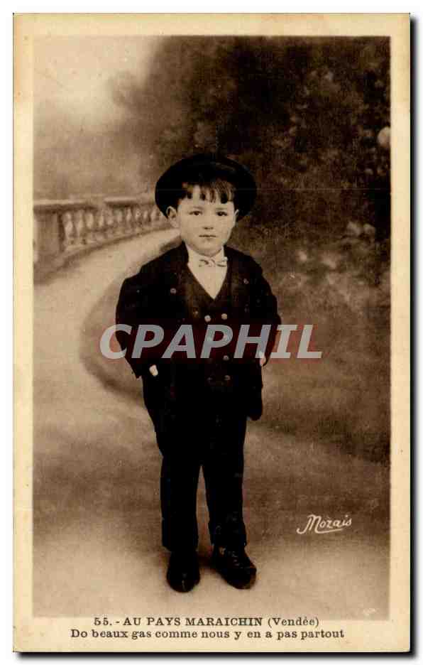 CPA au pays Maraichin Folklore Enfants