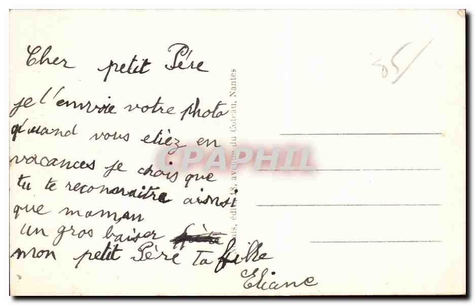 CPA Au pays Maraichin Folklore Femme Moulin Windmill — Verso