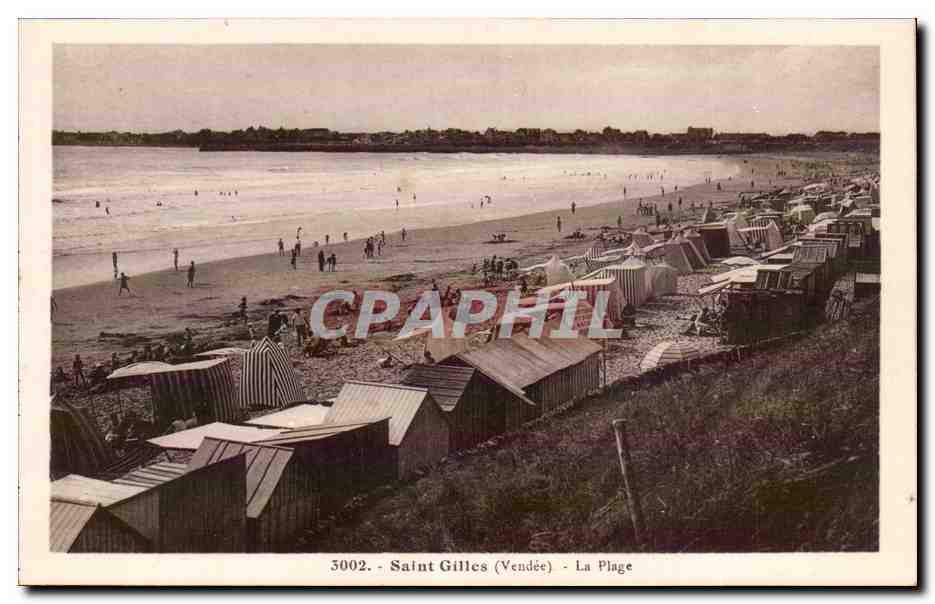 CPA Saint Gilles Croix de Vie La plage