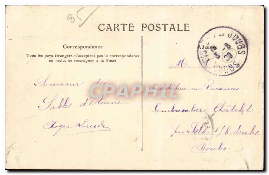 Sables-d'Olonne — Panorama aus der Arundel-Turm — Jéenne, Lucien Amigaud — Rückseite