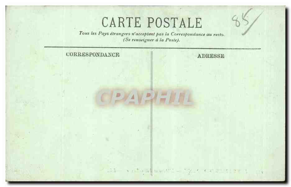 CPA Les Sables d'olonne Lavenue Felix Faure Ane Donkey  — Verso