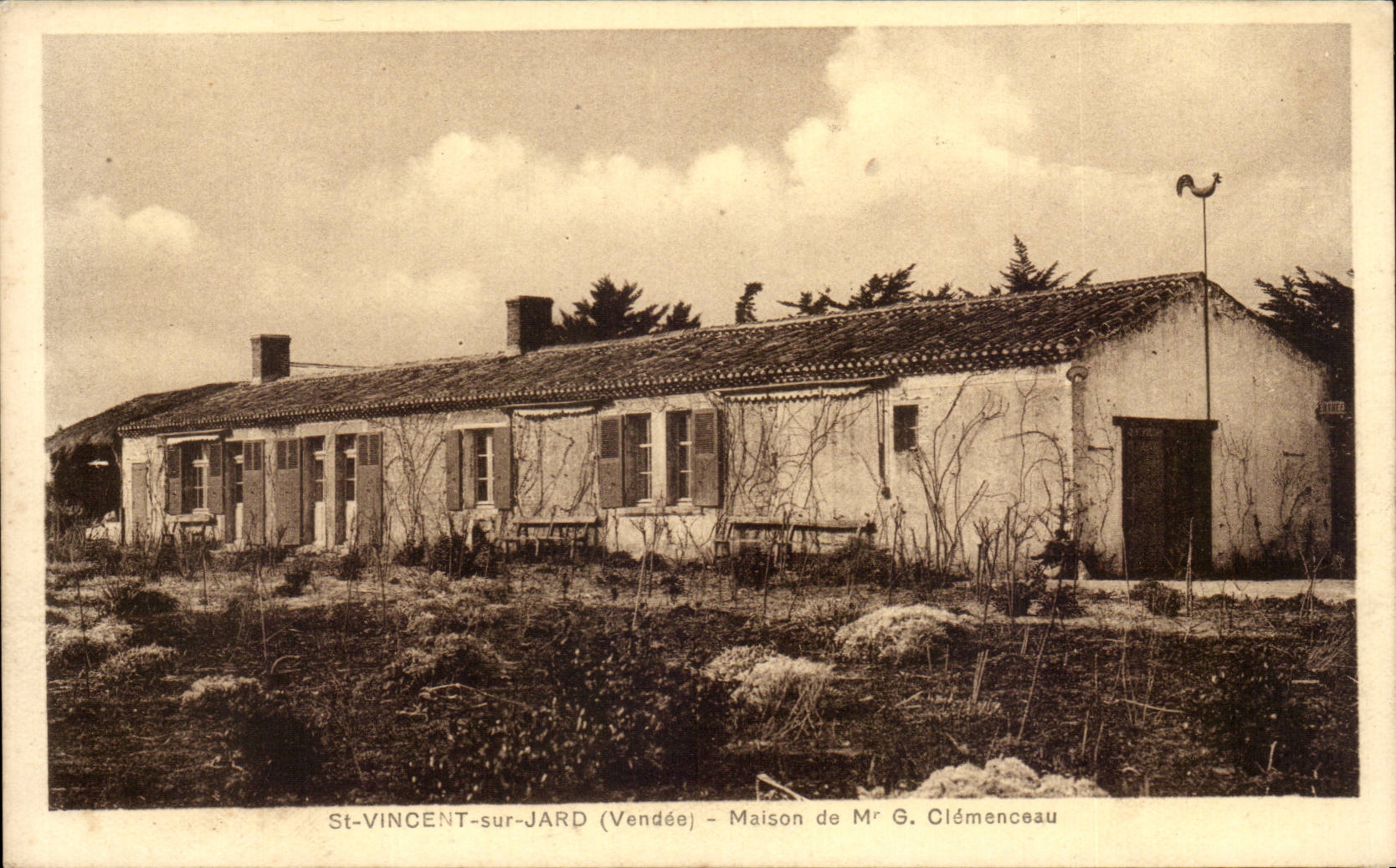 CPA St Vincent sur Jard Maison de Clemenceau
