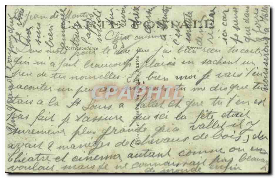 CPA Saint Jean de Monts Le moulin rose Windmill — Verso