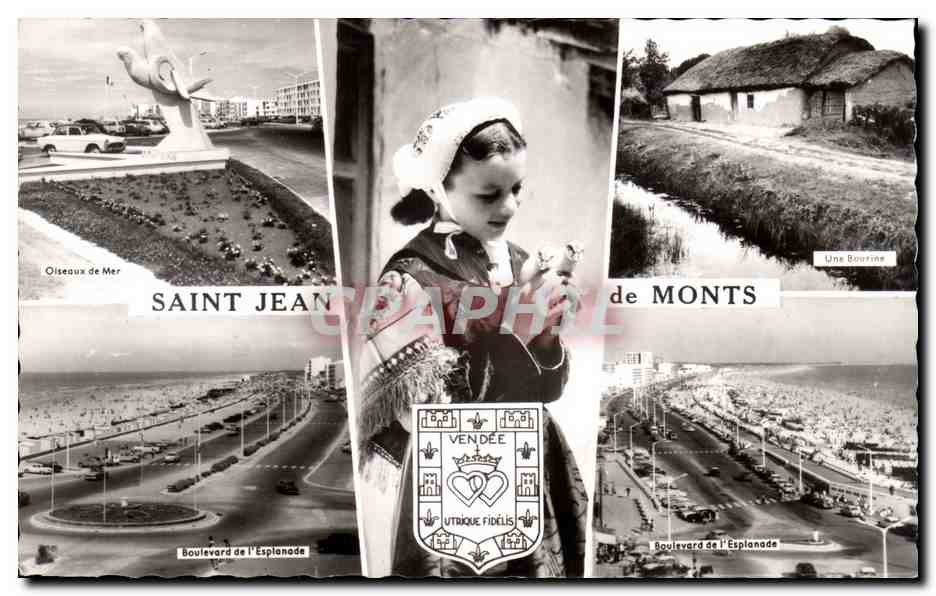 Saint Jean de Monts — Panoramic View and Child Portrait — Éditions Artaud, Nantes