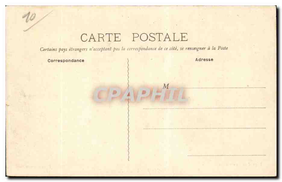CPA Brienne le Chateau Salon d'attente — Back