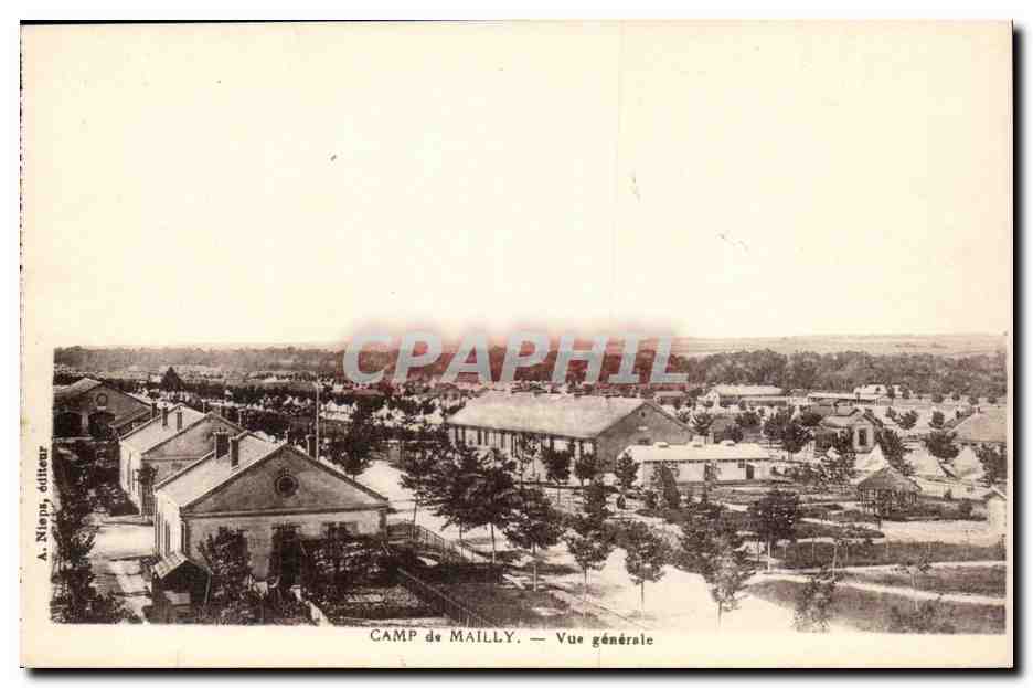 CPA Militaria Camp de Mailly Vue generale
