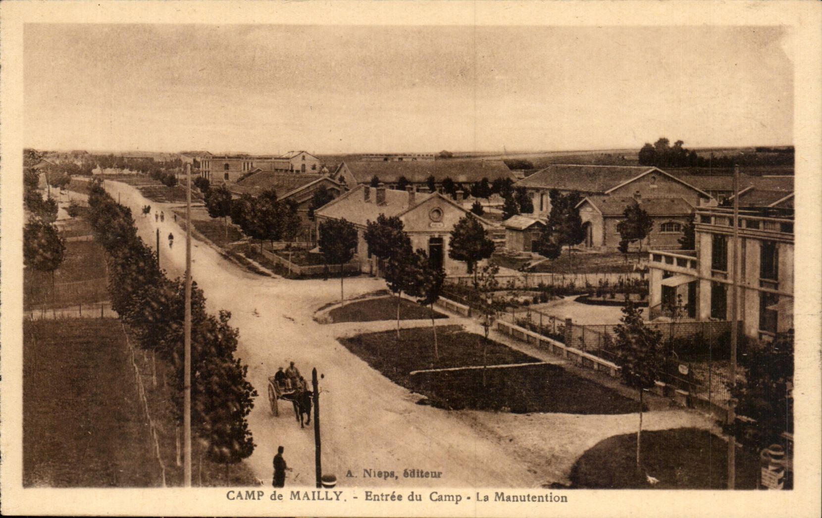 Camp de Mailly — Eingang zum Lager — La Manutention — A. Nieps, Verleger