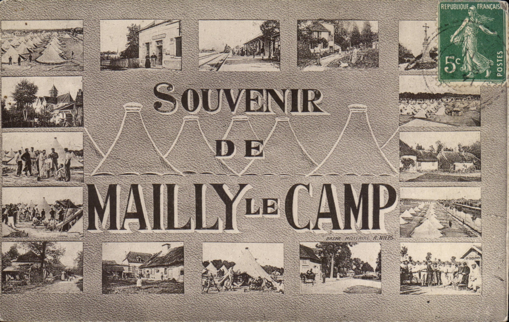 Mailly-le-Camp — Militär-Lager — Erinnerung an Mailly-le-Camp, Verlag A. Niets