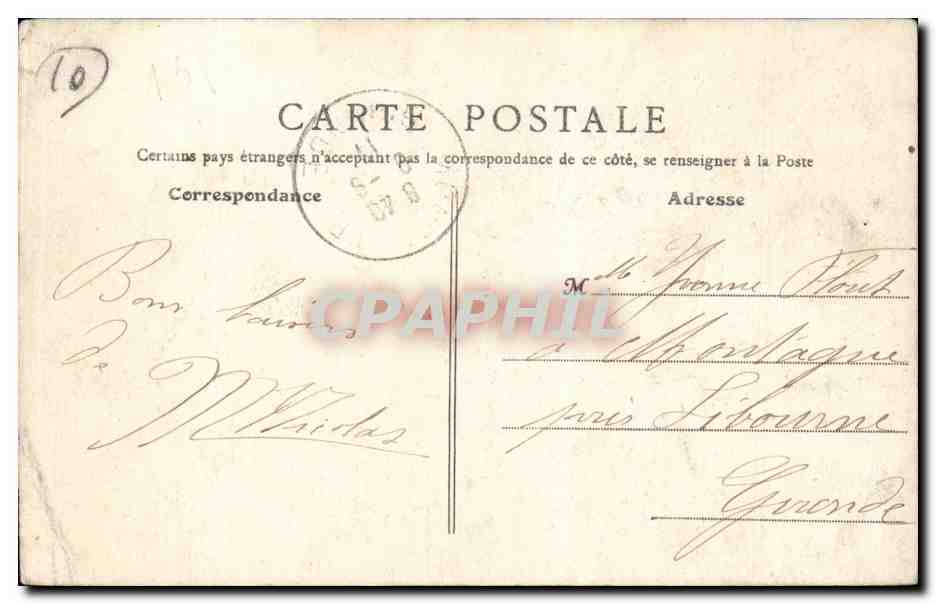 Mailly-le-Camp — Militär-Lager — Erinnerung an Mailly-le-Camp, Verlag A. Niets — Rückseite