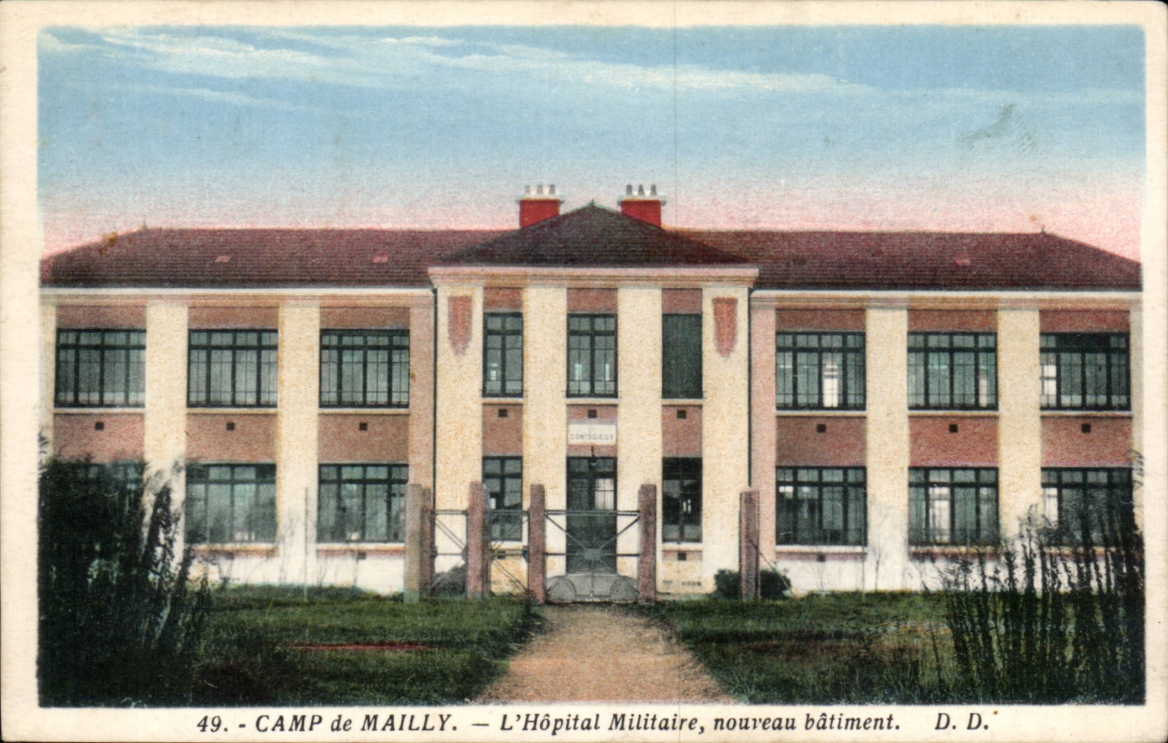 Camp de Mailly — L'Hôpital Militaire, nouveau bâtiment — D. D.