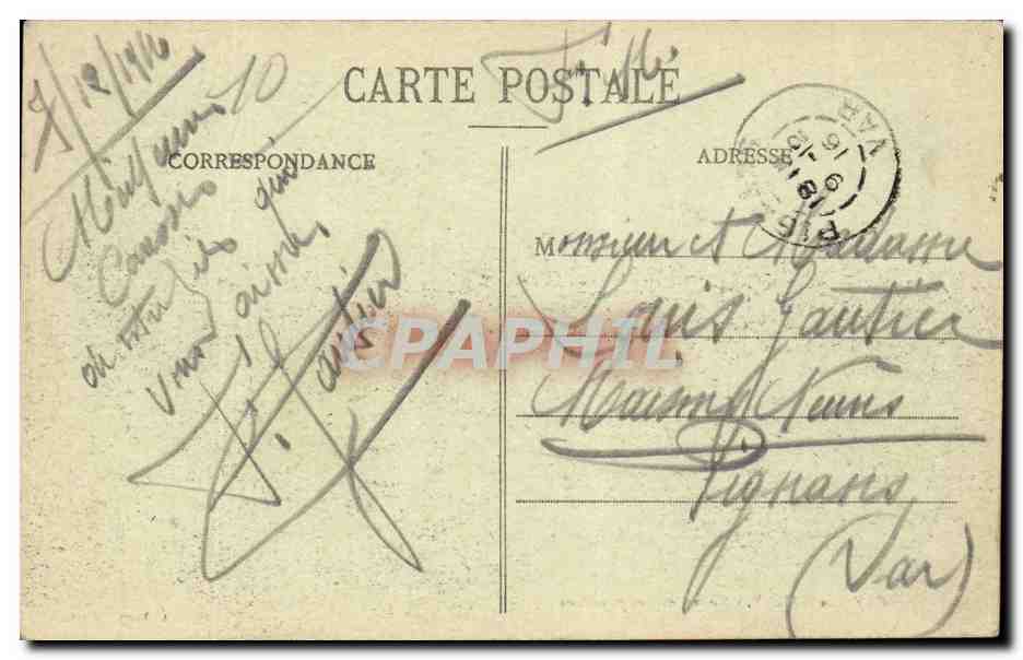 Camp de Mailly — Nouvelles Constructions — A. Verry, éditeur — Verso
