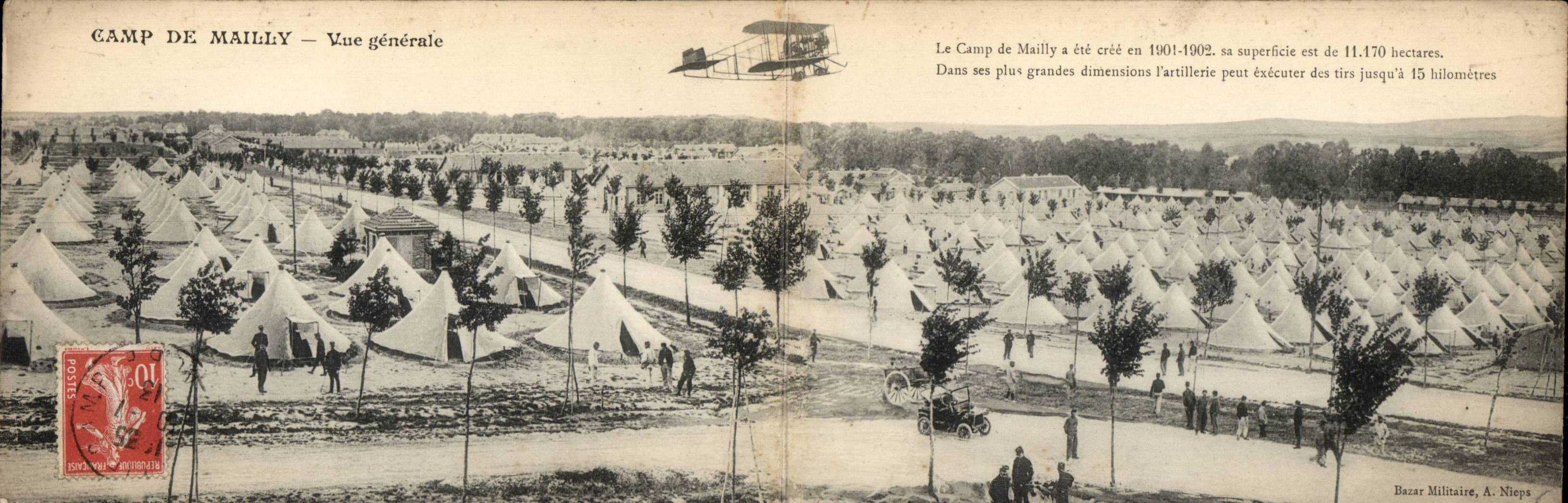Camp de Mailly — Vue générale — Bazaz Militaire, A. Niepa