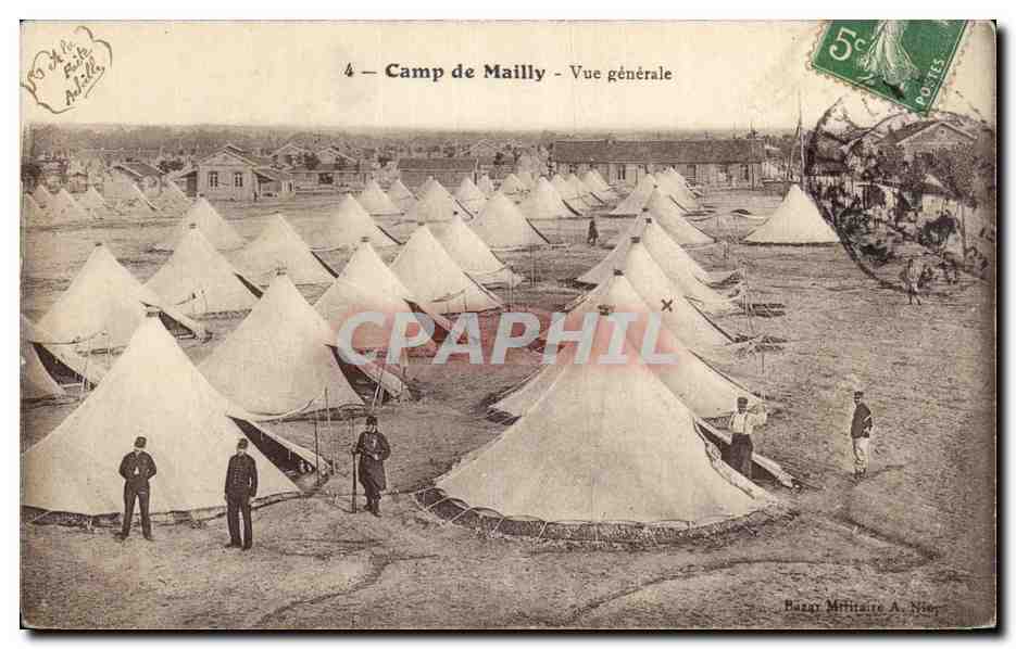 Camp de Maillly — Vue générale — Bazar Militaire A. Niep