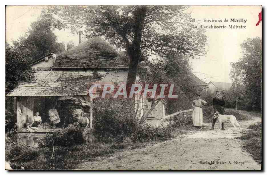 Environ de Mailly — La Blanchisserie Militaire — A. Nieps