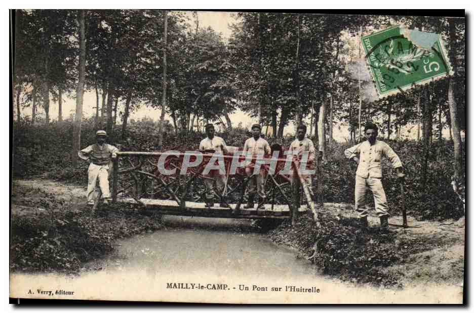 MAILLY-le-CAMP - Un Pont sur l'Huitrelle — A. Verry, éditeur