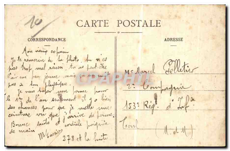 MAILLY-le-CAMP - Un Pont sur l'Huitrelle — A. Verry, éditeur — Verso