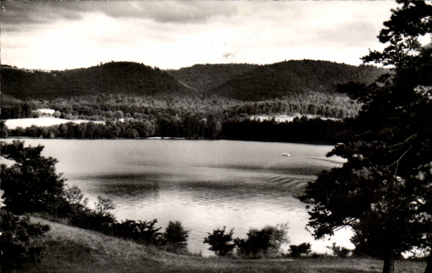 ST-FERRÉOL (Hte-Garonne) — Un rincón del Bajo — En el fondo, la Montaña Negra — Fotografía Verdadera Prohibida