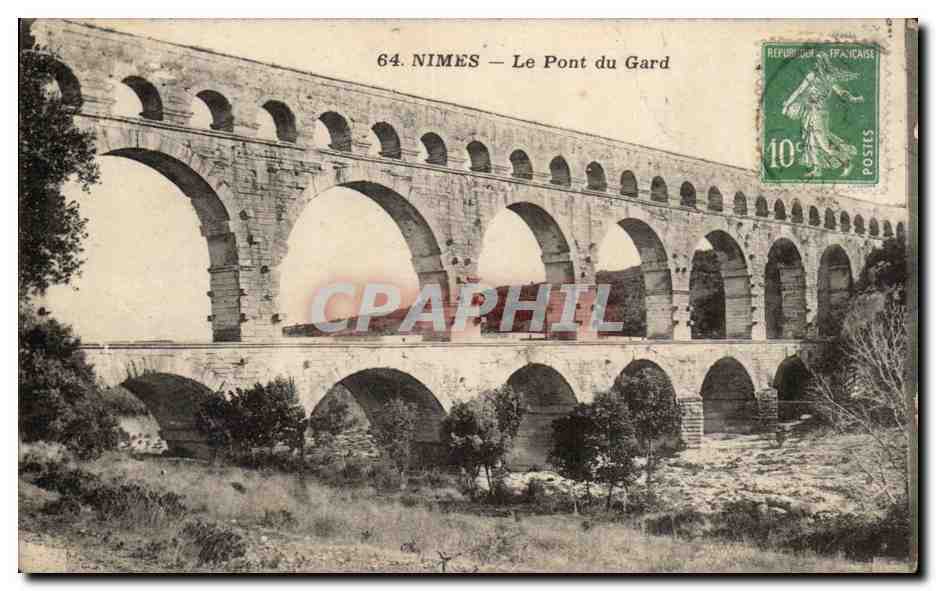 NIMES — Le Pont du Gard — Éditeur inconnu, n° 64