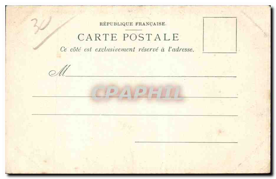 CPA Nimes Neuf arcades Route d'alais — Rückseite
