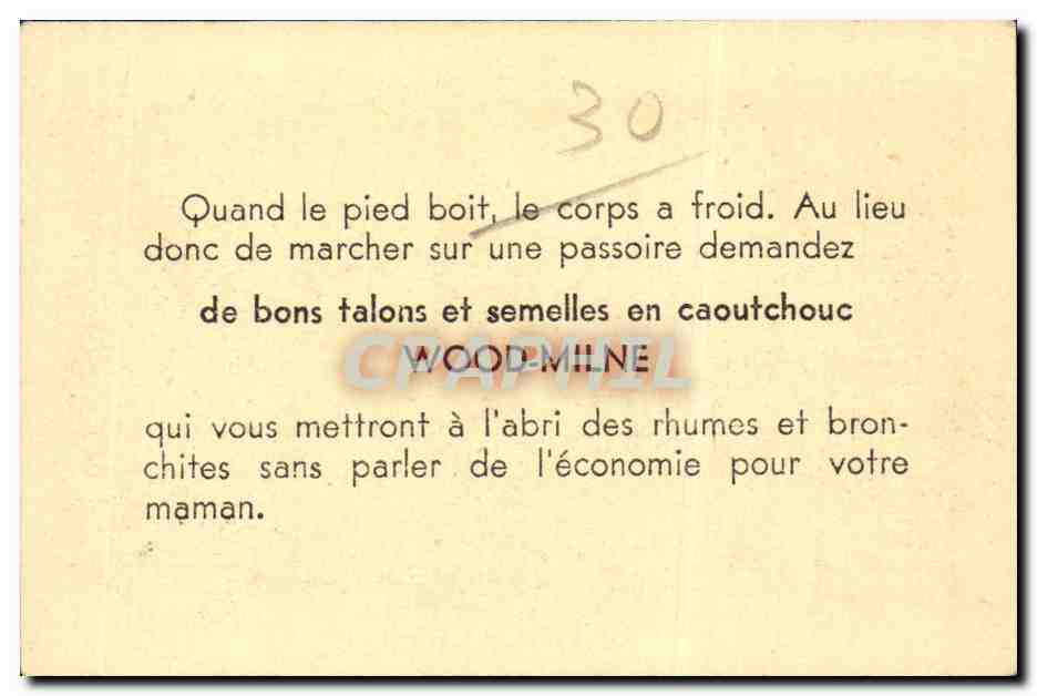 Nimes Pont du Gard (publicite Talons semelles caoutchouc Wood Milne) — Rückseite