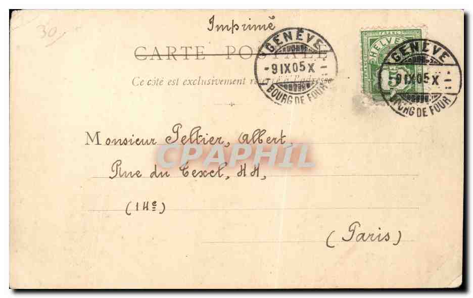 Nîmes – Die drei Säulen — B. F. Chalon s/ Saône, n° 237 — Rückseite
